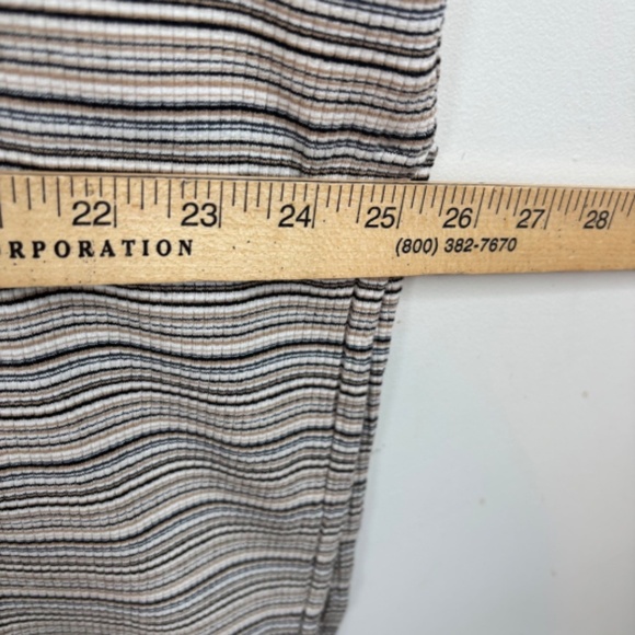 J Jill Striped Tunic XL Ribbed Sleeveless Boho Lagenlook Stretch Minimalist 90s - Picture 12 of 13